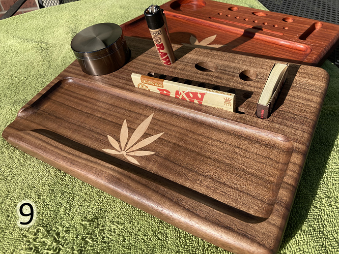 Tray 9a with number