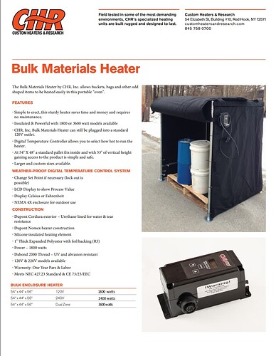 Bulk Material Heater