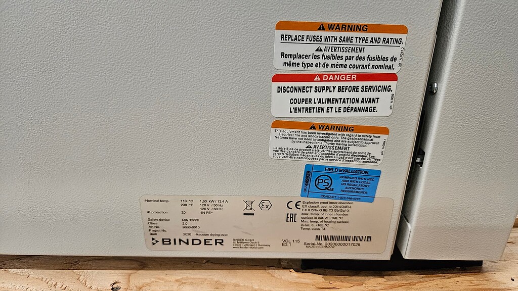 Binder VD115 4.2 cu.ft - Equipment For Sale - Future4200