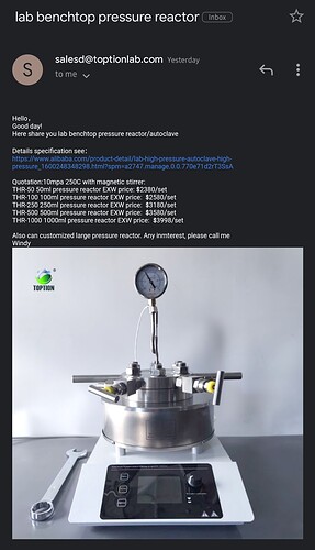 Toption Pressure Reactor_Gmail