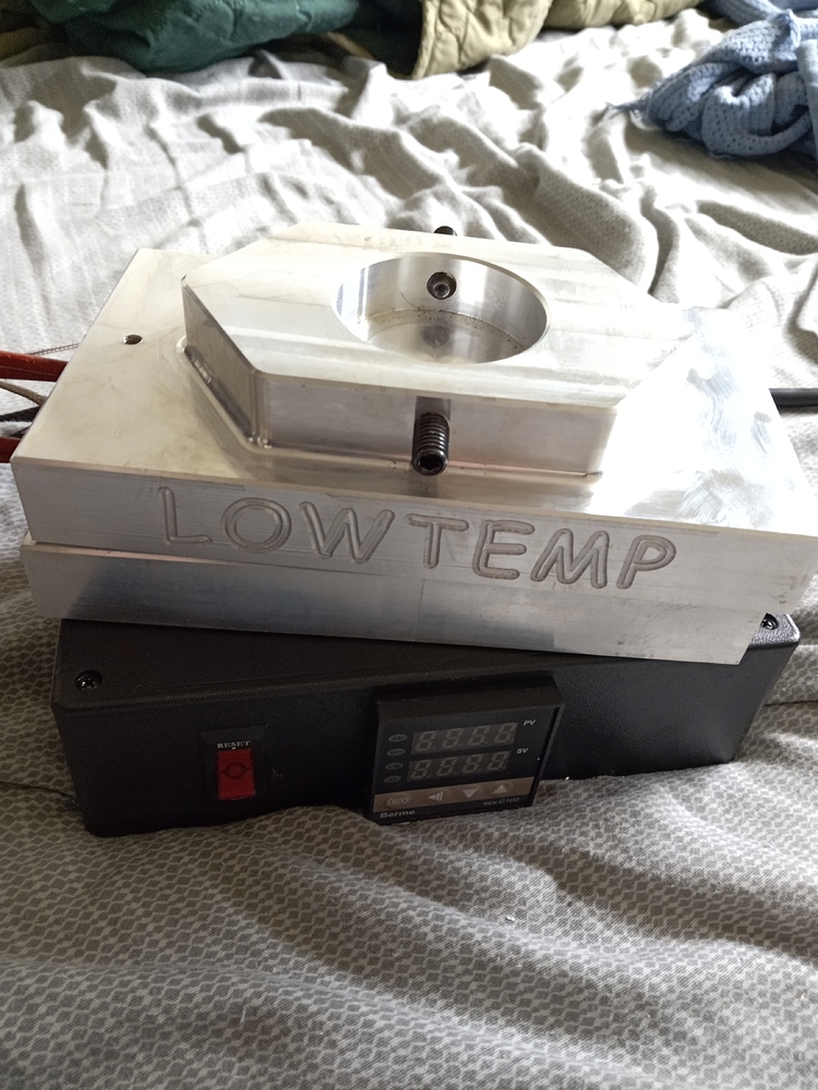 **SOLD**4x7 OG low temp plates w/controller and 20 ton HF shop press