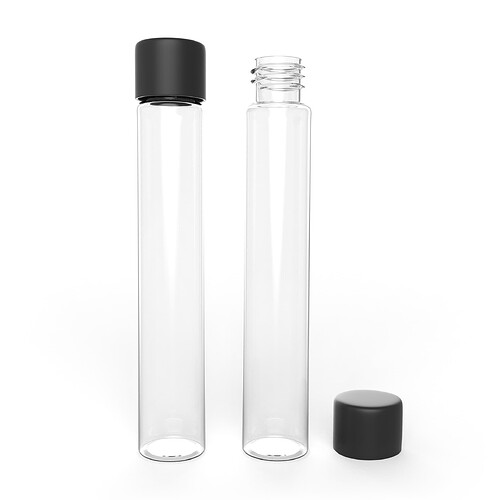 Glass vial(with plastic caps)-1