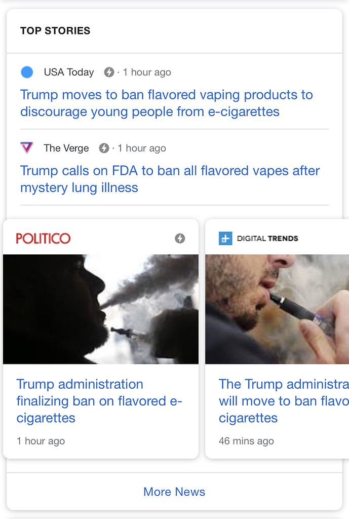 Trump moves to ban all flavored vapes - Safety Regulation