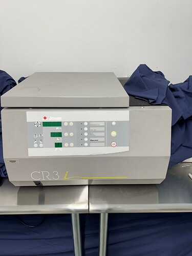 Jouan Refrigerated Centrifuge CR3i