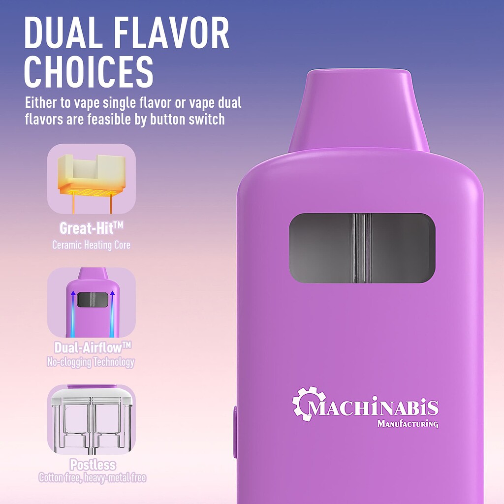 1ml+1ml Dual Postless Disposable: Once & Stick With - Cart Peddler