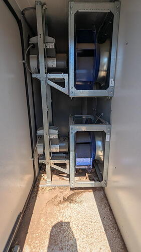 blower fan wall interior