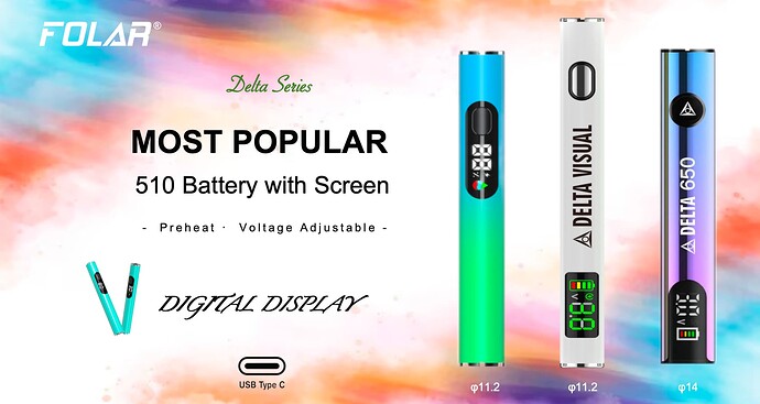 Visuable 510 battery