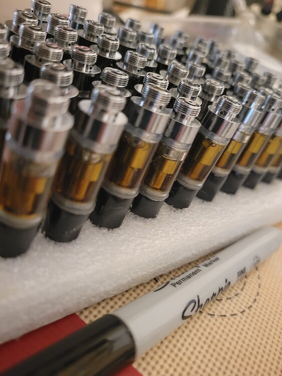 Getting rid of bubbles in live rosin carts Pre/PostProcessing