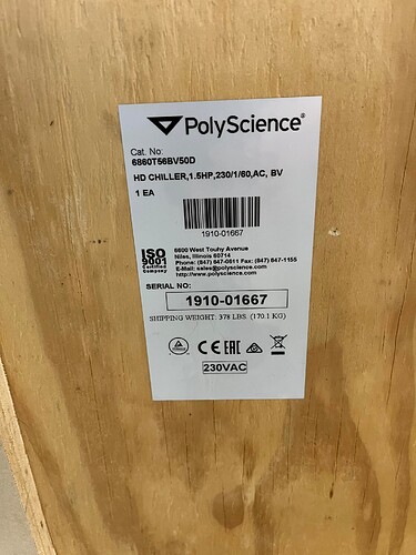 polyscience chiller sticker 1