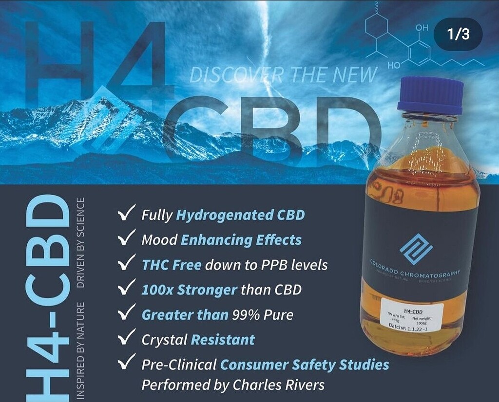 H4CBD 100x CBD? Colorado chromatography latest drop? - Hempire
