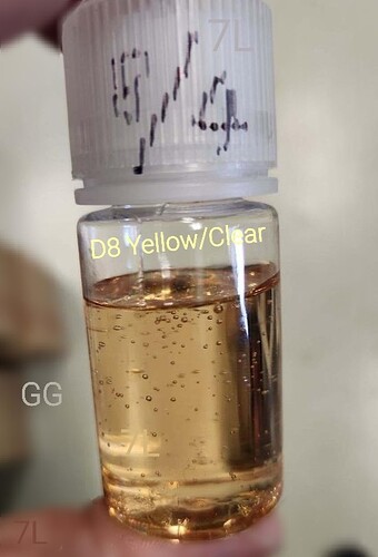 95% D8 Yellow Clear Jar