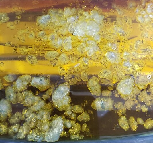 THCa BHO live resin xtal pan close