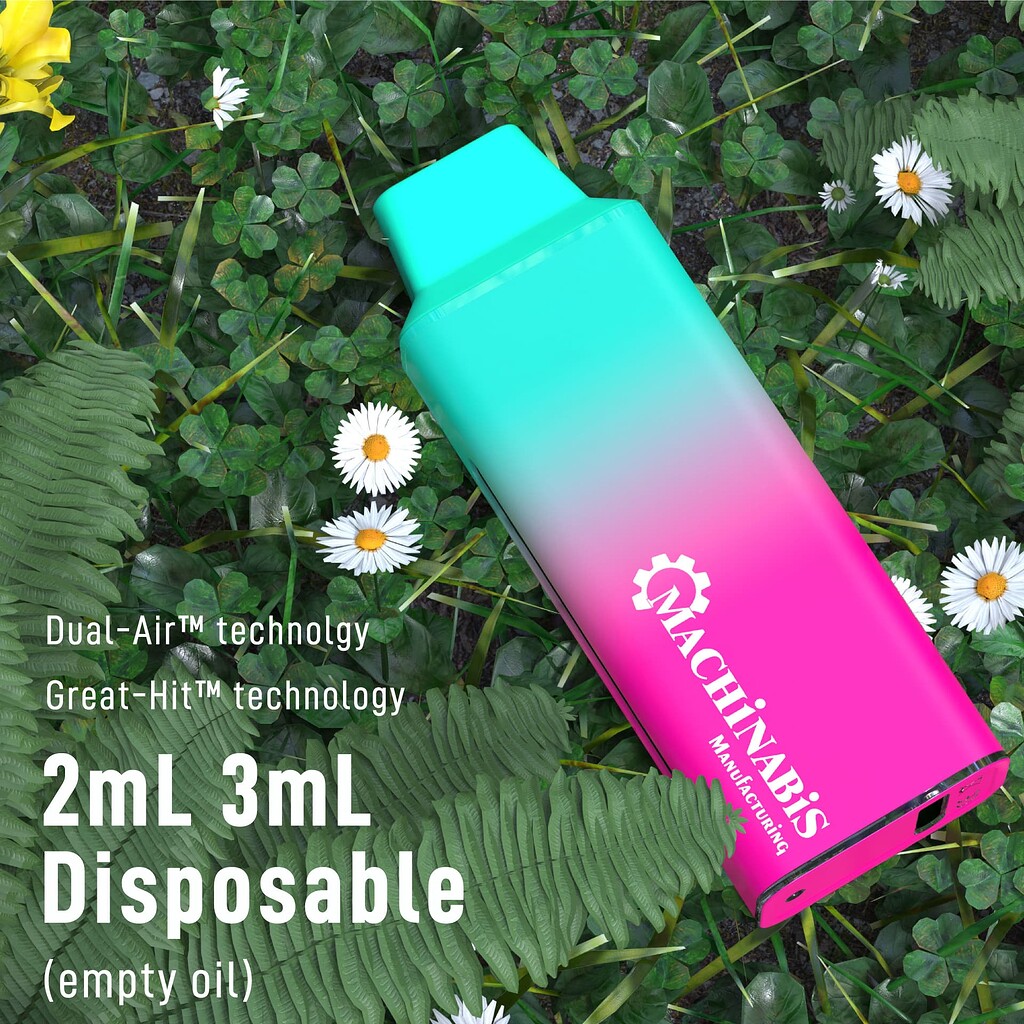 2mL 3mL CBD Box Disposable With Dual-Air No-clogging Technology And ...