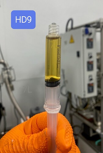 96% HD9 Distillate- syringe