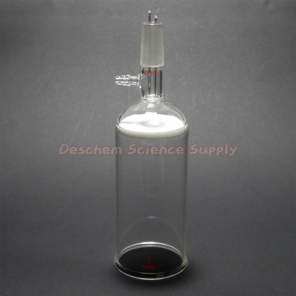 Deschem 500ml,24/40,Glass Buchner Funnel,3# Coarse Filter 