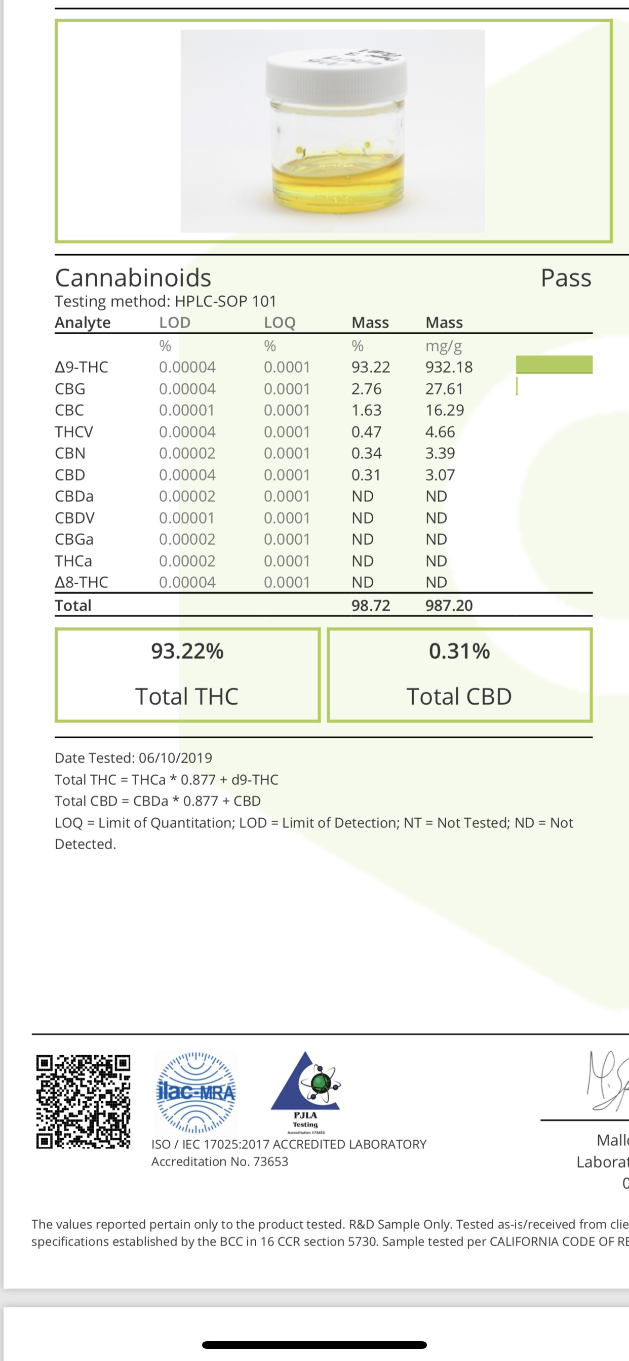 THCB 2g ディストレート (濃度94.6%) 原料 - マッサージ、リラクゼーション